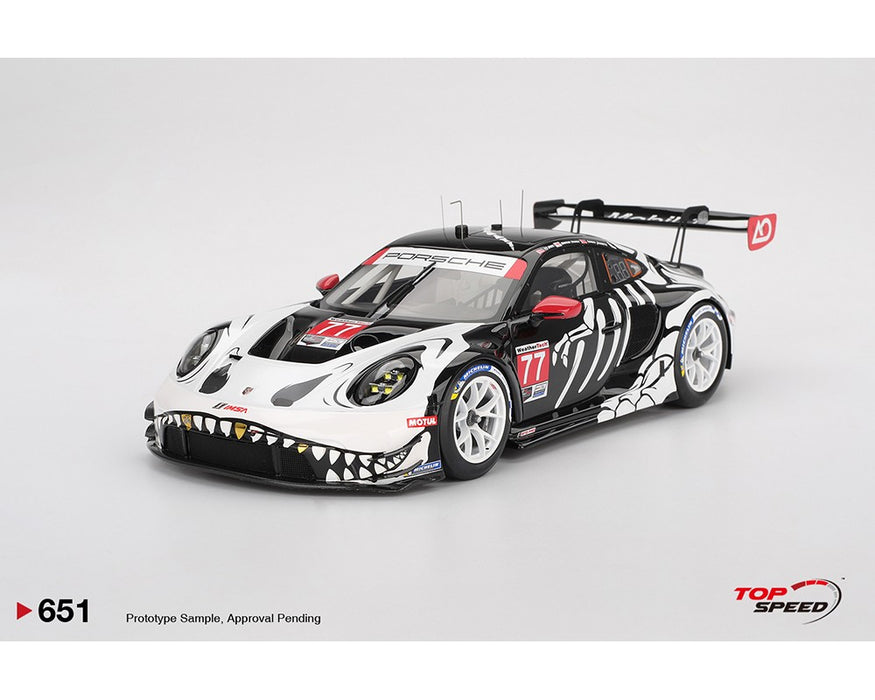 Porsche 911 GT3 R No.77 AO Racing 2025 IMSA Petit Le Mans - Top Speed RESIN MODEL - 1:18 - TS0651 Passion Diecast