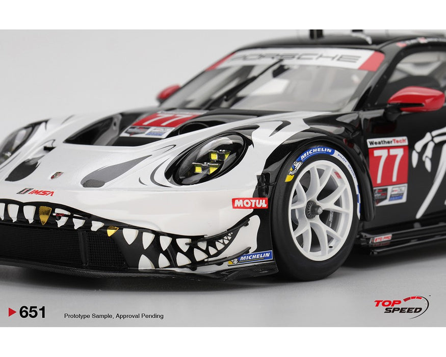 Porsche 911 GT3 R No.77 AO Racing 2025 IMSA Petit Le Mans - Top Speed RESIN MODEL - 1:18 - TS0651 Passion Diecast