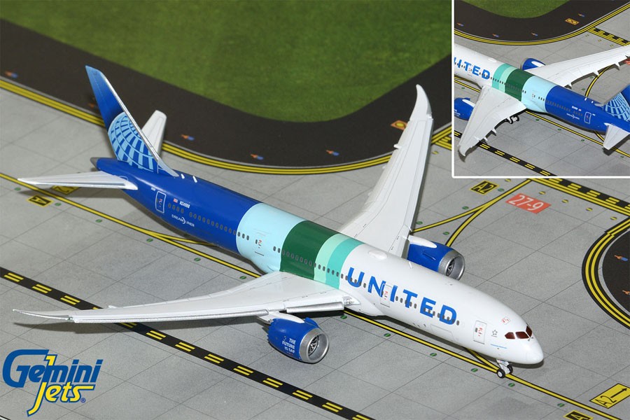 United Airlines Boeing 787-9  "The Future is SAF - F .D." / N24988 / Gemini Jets / 1:400 / GJUAL2333F GJ2333F 