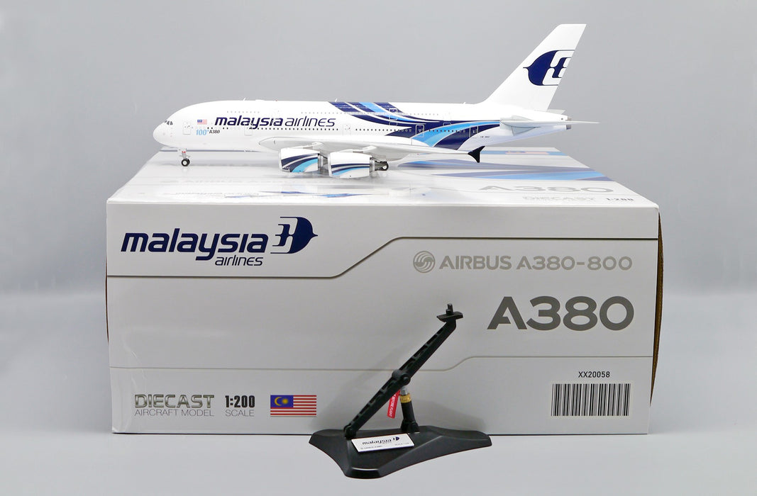 Malaysia Airlines Airbus A380 "100TH A380" / 9M-MNF / JC Wings 1:200  - XX20058