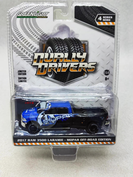 2017 Ram 3500 Dually MOPAR Off-Road Edition - Dually Drivers Series 4 - 1-64  Greenlight  - 46040 C - Passion  Diecast