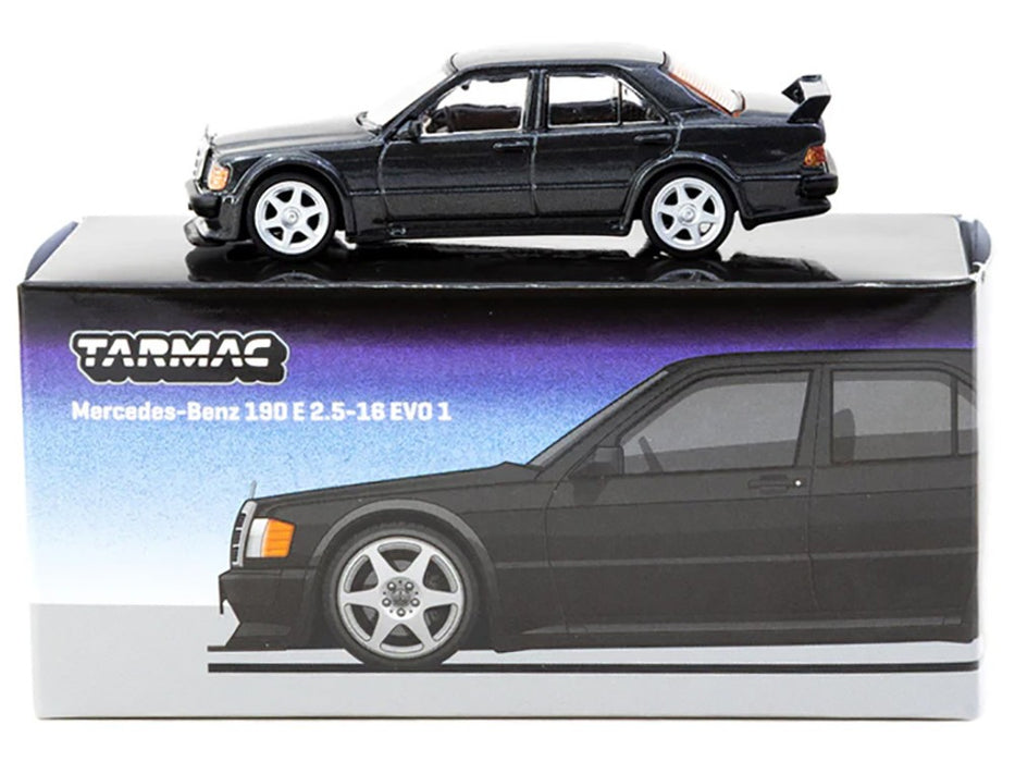 Mercedes-Benz 190 E 2.5-16 EVO 1 - Black - Tarmac Works - 1/64 - T64G-057-BK Passion Diecast