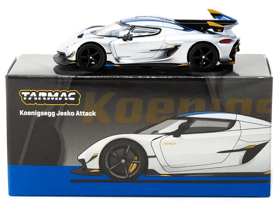 Koenigsegg Jesko Attack - Silver - Tarmac Works - 1/64 - T64G-TL052-SL Passion Diecast