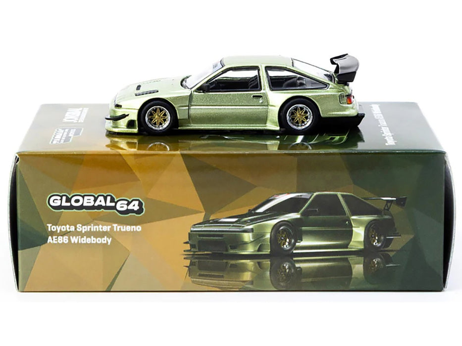 Toyota Sprinter Trueno AE86 Widebody Green JONSIBAL Designworks - Tarmac Works - 1/64 - T64G-060-GR Passion Diecast