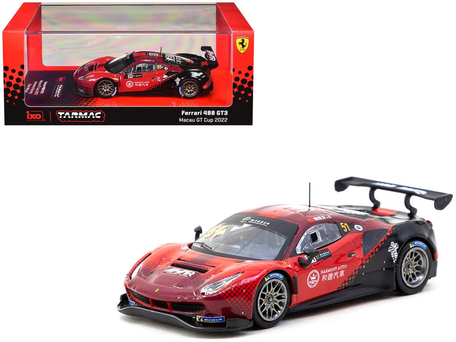 Ferrari 488 GT3 No.51 Macau GT Cup 2022 - Tarmac Works - 1/64 - T64-072-22MGP51 Passion Diecast