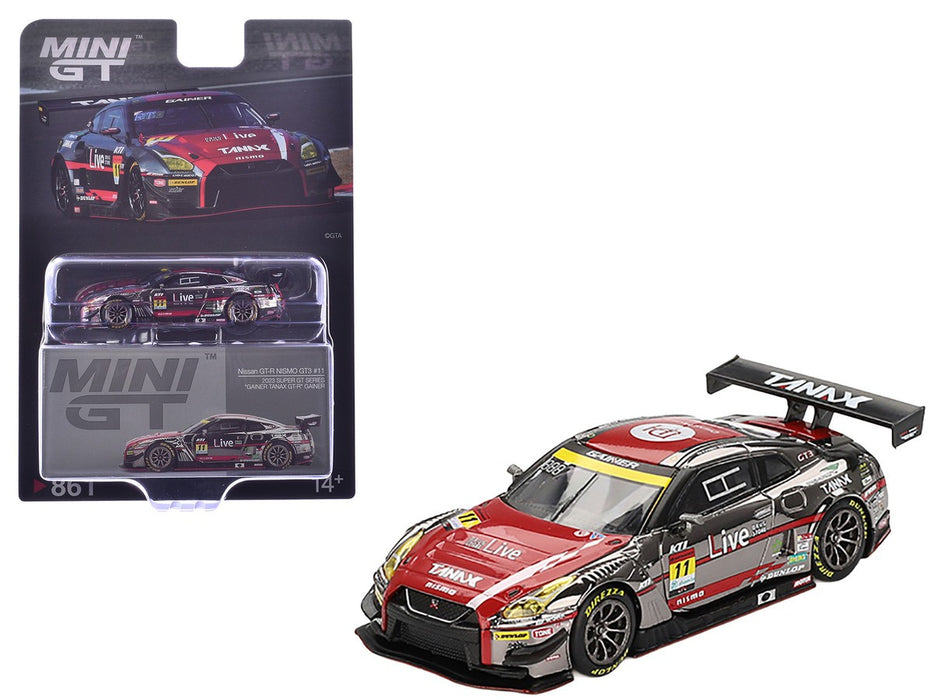 Japan Exclusive Nissan GT-R NISMO GT3 No.11 GAINER TANAX GT-R GAINER 2023 SUPER GT SERIES - Mini GT - 1:64 - MGT00861