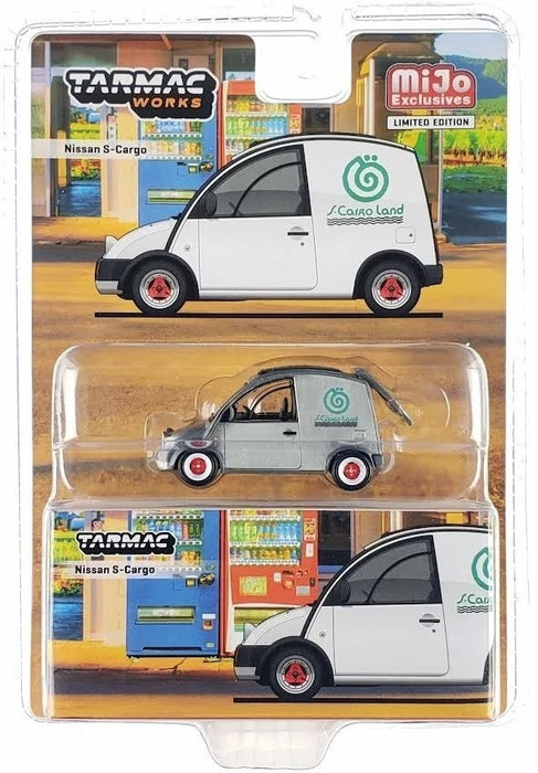 CHASE CAR Nissan S-Cargo Blanc - Tarmac Works - 1/64 - T64G-073-WHGR Passion Diecast