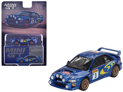 Subaru Impreza WRC98 1998 Rally Monte-Carlo 3rd Place No.3 - Mini GT - 1:64 - MGT00975 Passion Diecast