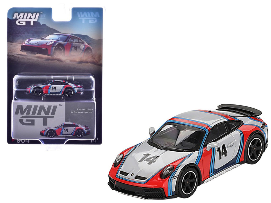 Porsche 911 Dakar Ice Grey Metallic Rally 1974 - Mini GT - 1:64 - MGT00964 Passion Diecast