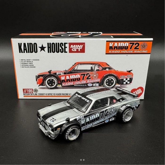 CHASE CAR Nissan Skyline 2000GT-R (KPGC10) Kaido Racing V1 - Mini GT - 1/64 - KHMG195GR Passion Diecast