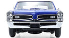 1966 Pontiac GTO in Barrier Blue with White Top - 1/18 - Highway 61 - 18047