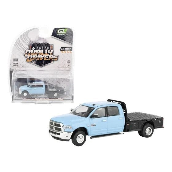 2018 Ram 3500 Dually Flatbed Pickup Truck - Dually Drivers Series 16 - 1/64 Greenlight - 46160 C