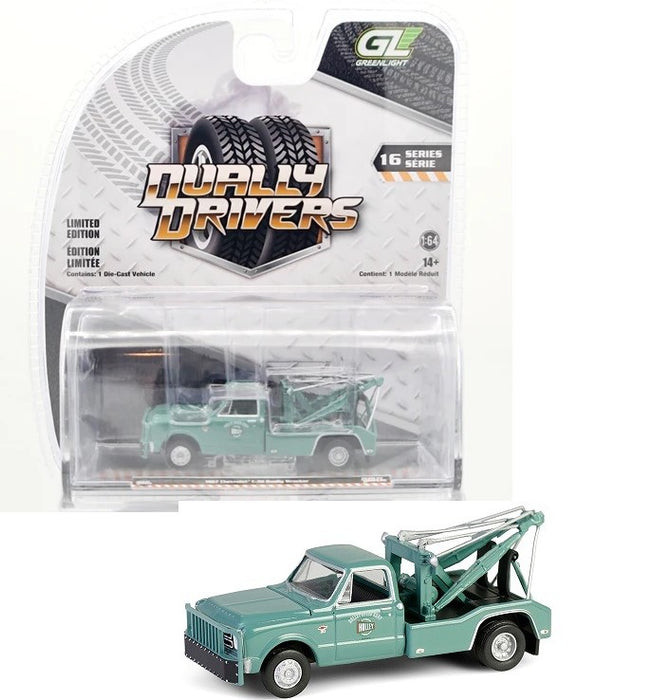 Holley Speed Shop - 1967 Chevrolet C-30 Dually Wrecker Pickup - Dually Drivers Series 16 - 1/64 Greenlight - 46160 A