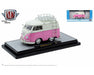 1960 Volkswagen Delivery Short Van Custom Pink - M2 Machines 1:24 - 40300-S43 C Passion Diecast