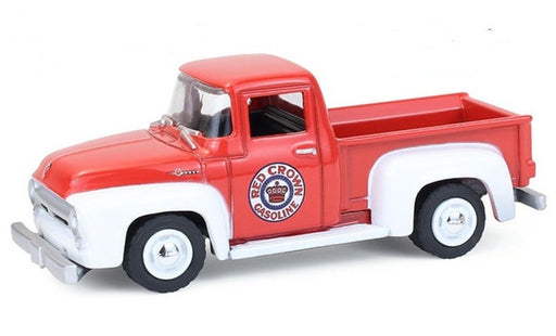Red Crown Gasoline - 1954 Ford F-100 Pickup Truck - Blue Collar Collection Series 14 - 1/64 Greenlight - 35300 A