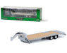 Gooseneck Trailer in Primer Gray with Red and White Conspicuity Stripes - Hobby Exclusive - 1/64 Greenlight - 30391