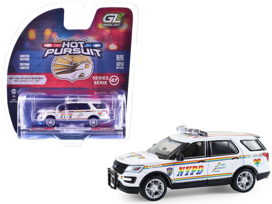 NYPD - 2016 Ford Explorer - NYPD Pride Livery - Hot Pursuit Series 47 - 1/64 Greenlight - 43050 C