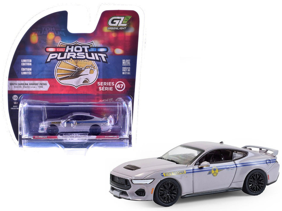 San Andreas Highway Patrol - 2023 Ford Mustang GT - Hot Pursuit Series 47 - 1/64 Greenlight - 43050 F