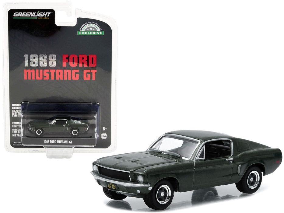 1968 Ford Mustang GT Fastback - Highland Green  Bullit (Hobby Exclusive) - Greenlight 1/64 - 44723