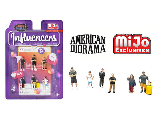 Influencers - 6 Piece metal set - American Diorama - 1/64 - AD-2433 Passion Diecast