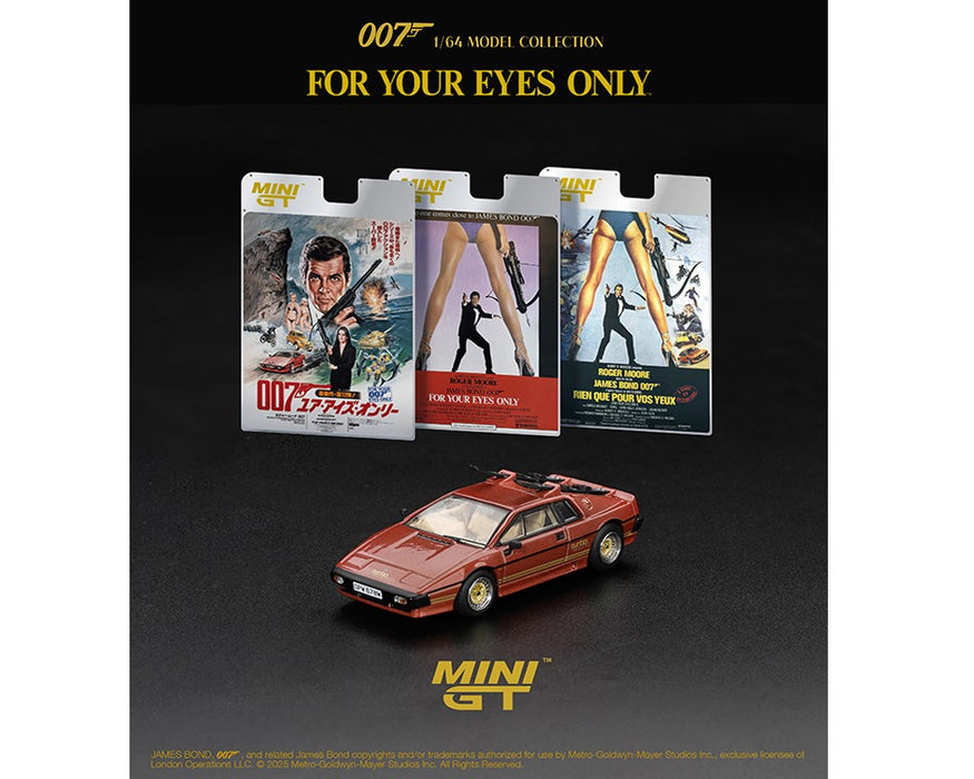 Lotus Esprit Turbo James Bond 007 FOR YOUR EYES ONLY - Mini GT - 1:64 - MGT00912-007E Passion Diecast