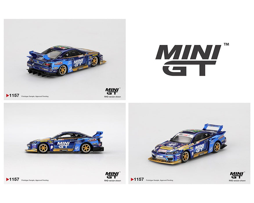 Nissan LB-Super Silhouette S15 SILVIA No.555 Team MINI GT Liberty Walk 2025 Formula Drift - Mini GT - 1:64 - MGT01157