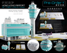 Hong Kong Airport Air Traffic Control Tower Set  / Fantasy Wings / 1:400 /  FWDP-SC-4048