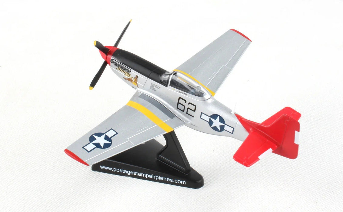 North American P-51D  Mustang Tuskegee Airmen,Robert Friend Bunny Red TaiL Postage stamp  1/100 PS5342-11