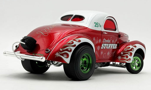 1940 Gasser Stockin Stuffer in Red and Green with White Flame Accents - ACME - 1/18 - A1800938
