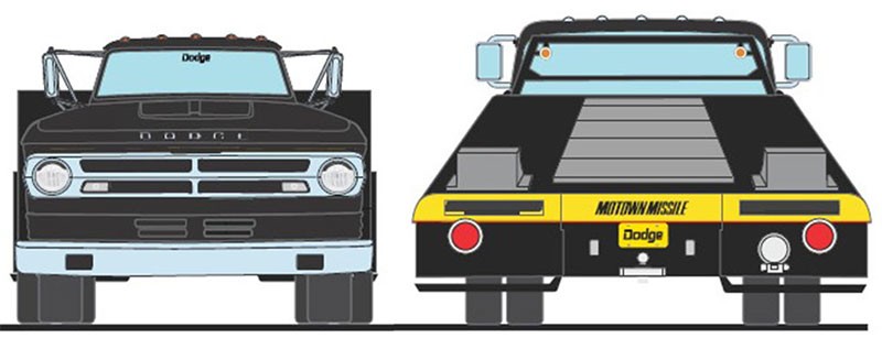 Motown Missile - 1970 Dodge D-300 Ramp Truck - ACME - 1/18 - A1801918