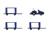 Cargo Cart Set (American Airlines) / Fantasy Wings / 1:200 / FWDP-CG-2026