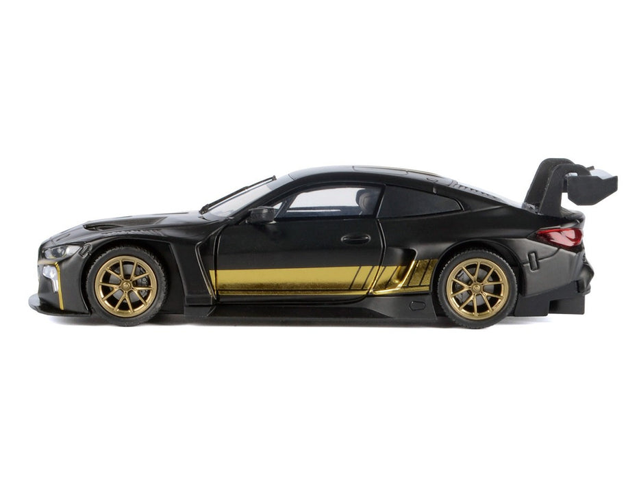 BMW M4 GT3 - Matte Black with Gold - Motormax 1/24 - 79206 Passion Diecast