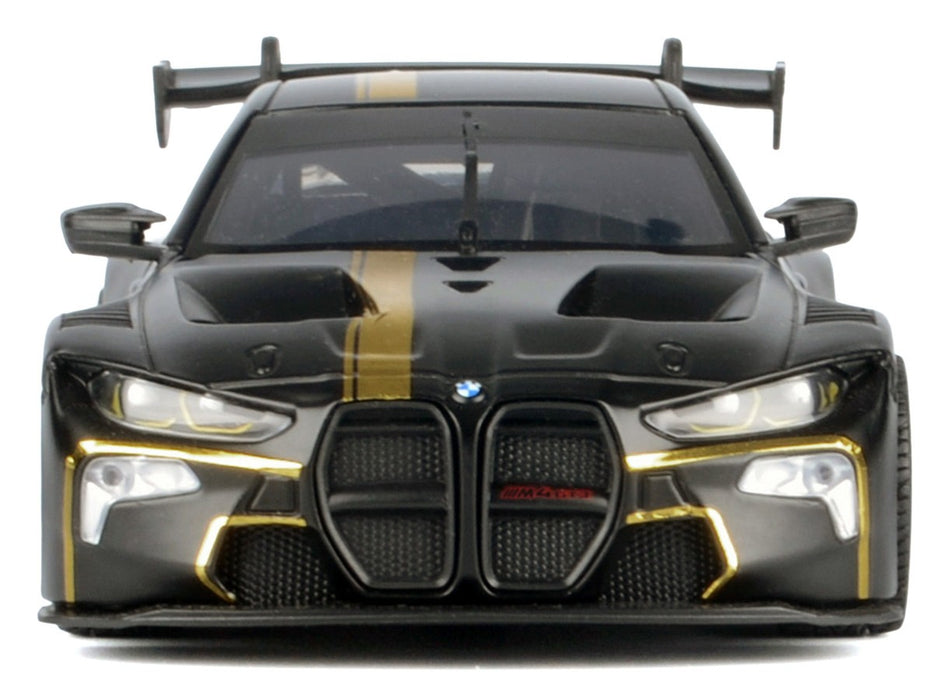 BMW M4 GT3 - Matte Black with Gold - Motormax 1/24 - 79206 Passion Diecast