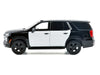2025 Chevrolet Tahoe Police Pursuit Vehicle - Plain Black and White Two-tone - Motormax 1/24 - 76816-BKWH Passion Diecast