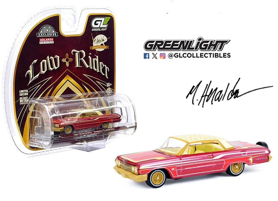 1963 Chevrolet Impala Lowrider - Michael Heralda Special Edition - Hobby Exclusive - 1/64 Greenlight - 2020001