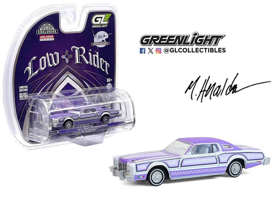 1973 Ford Thunderbird Lowrider - Michael Heralda Special Edition - Hobby Exclusive - 1/64 Greenlight - 2020003
