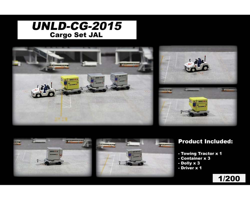JAL - Japan Air Lines Cargo Set / Fantasy Wings / 1:200 / UNLD-CG-2015