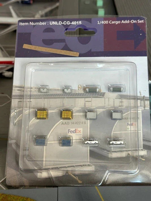 Cargo Container Set (FedEx) / Fantasy Wings / 1:400 /  UNLD-CG-4015