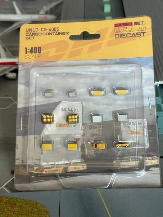 Cargo Container Set (DHL) / Fantasy Wings / 1:400 /  UNLD-CG-4065