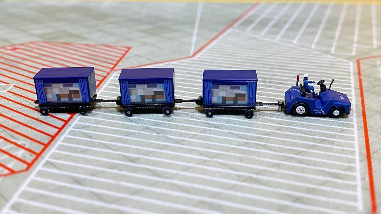 Cargo Cart Set (American Airlines) / Fantasy Wings / 1:200 / FWDP-CG-2026