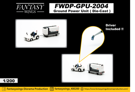 Ground Power Unit (Driver included) / Fantasy Wings / 1:200 / FWDP-GPU-2004