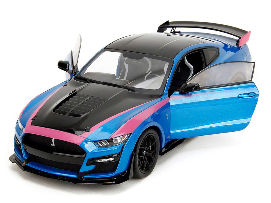 2020 Ford  Mustang Shelby GT500 Blue – Pink Slips  -  Jada 1/18 -  35723