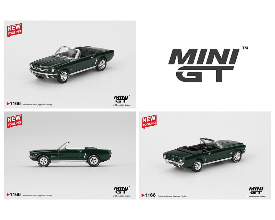 Ford Mustang Convertible 1964 - Highland Green - Mini GT - 1:64 - MGT01166 Passion Diecast
