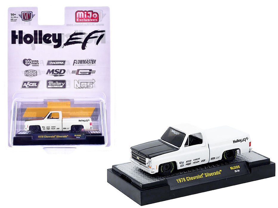 1978 Chevrolet Silverado Holley Custom - White - M2 Machine - 1:64 - 31500-MJS88