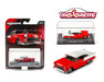 Chevrolet Bel Air 1955 - Rouge & blanc - Majorette 1:64 - 8505001013 - Passion Diecast 