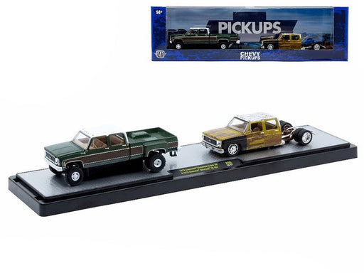 1973 Chevrolet Cheyenne Super 30 & 1975 Chevrolet Silverado 30 4X4 - M2 1/64 - 36000-90 B