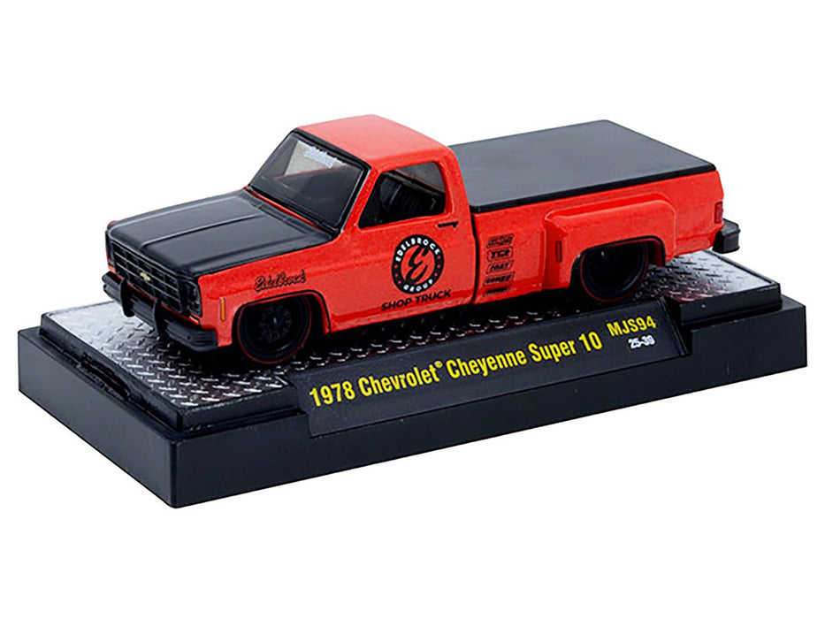 1978 Chevrolet Cheyenne Super 30 Custom EDELBROCK - Red - MiJo Exclusives - M2 Machine - 1:64 - 31500-MJS94