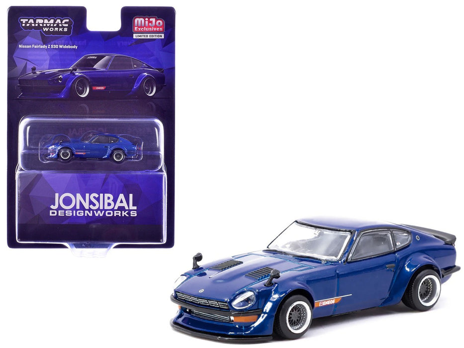 Nissan Fairlady Z S30 Widebody By Jon Sibal - Blue - Tarmac Works - 1/64 - T64G-062-BL Passion Diecast