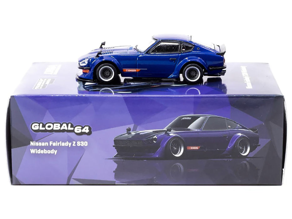 Nissan Fairlady Z S30 Widebody By Jon Sibal - Blue - Tarmac Works - 1/64 - T64G-062-BL Passion Diecast