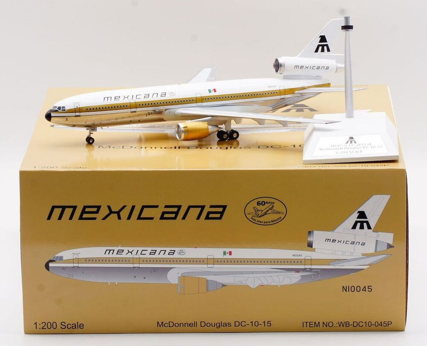 Mexicana McDonnell-Douglas DC-10-15 / N10045 / White Box Models / 1:200 / WB-DC10-045P